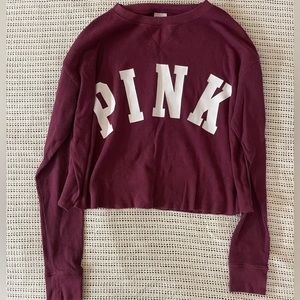 PINK thermal crop top